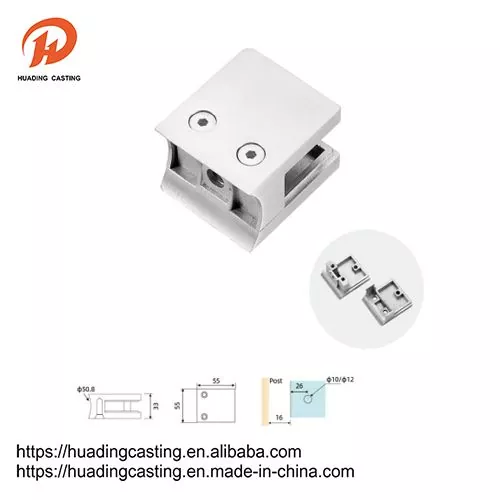 Condibe Railing Stainless Steel Wall Mounted Glass Clamp