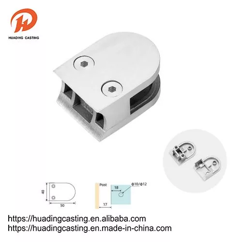 D Shape Glass Bracket Glass Fixed Clamp